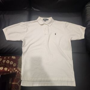 Ralph Lauren White Polo Shirt Mens Size L